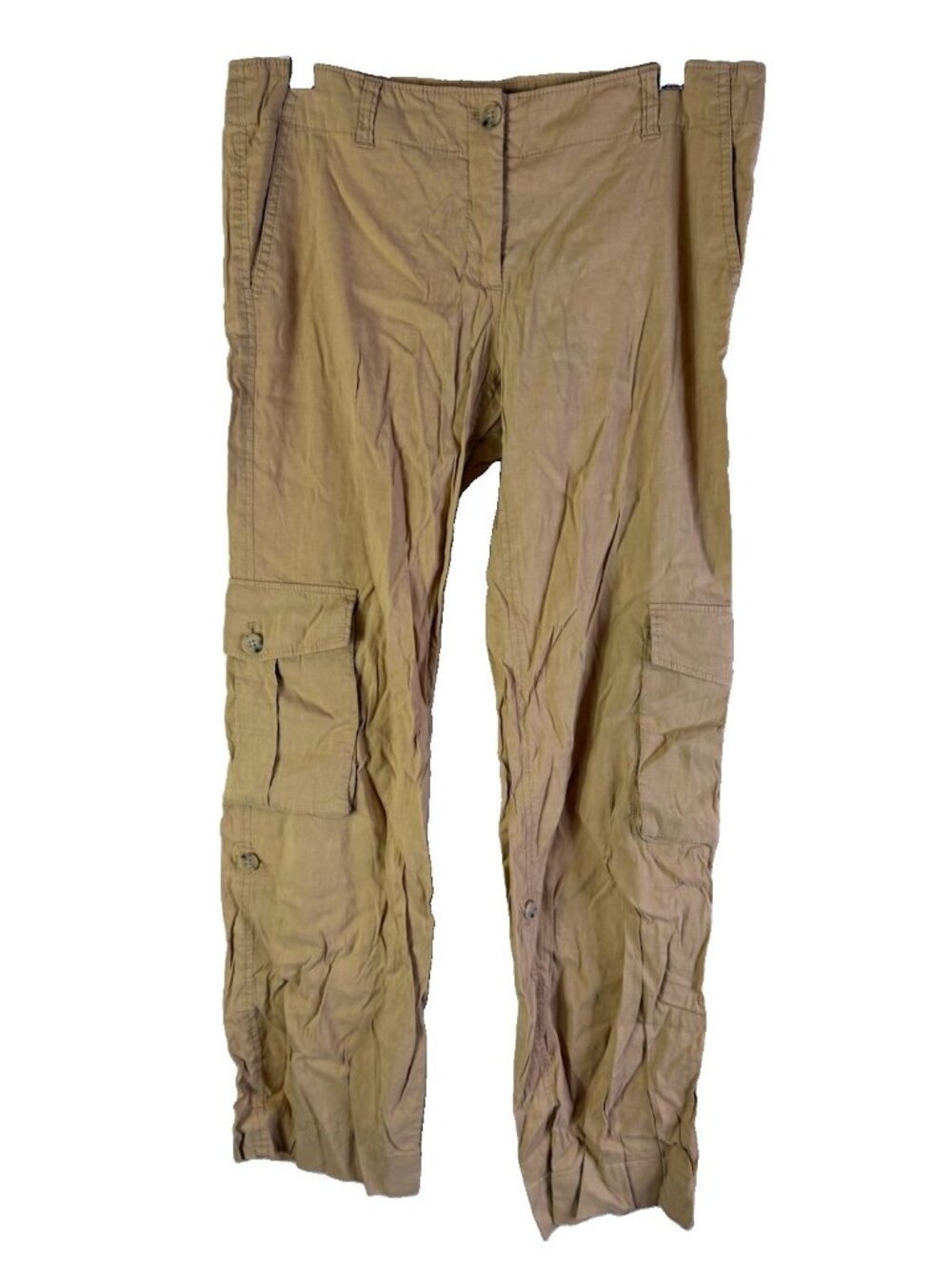Vintage 90s Cargo Pants Linen Blend Baggy Skater Grunge